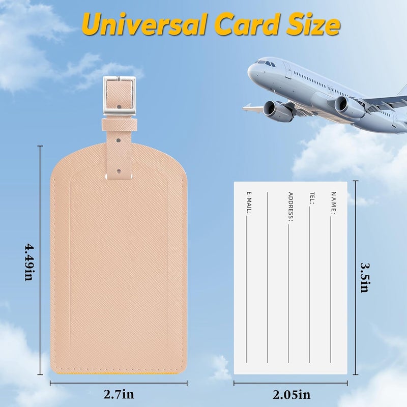 Airkit 3 Pack Luggage Tags for Suitcases, TSA Approved Bag Tags, Baggage Tags with Privacy Protection, Travel Essentials Luggage Accessories, Pale Pink - Image 2